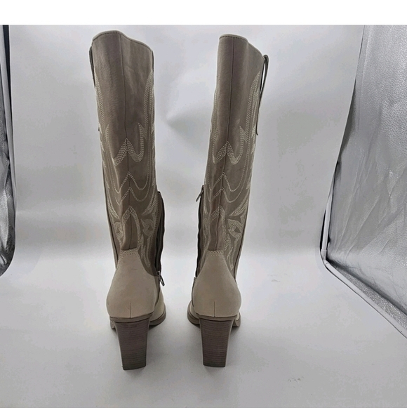 Dolce Vita Women's Blanch Fashion Boot size western cream white tan Cowboy 9.5 - Picture 8 of 11